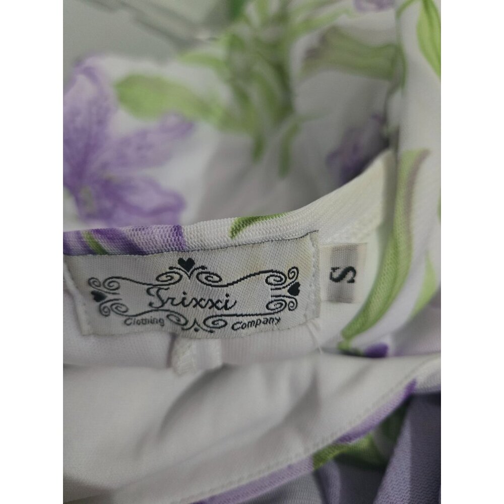 Trixxi Floral Asymmetrical Dress Size Small Fairy Y2K Coquette Whimsical Boho - Picture 10 of 13